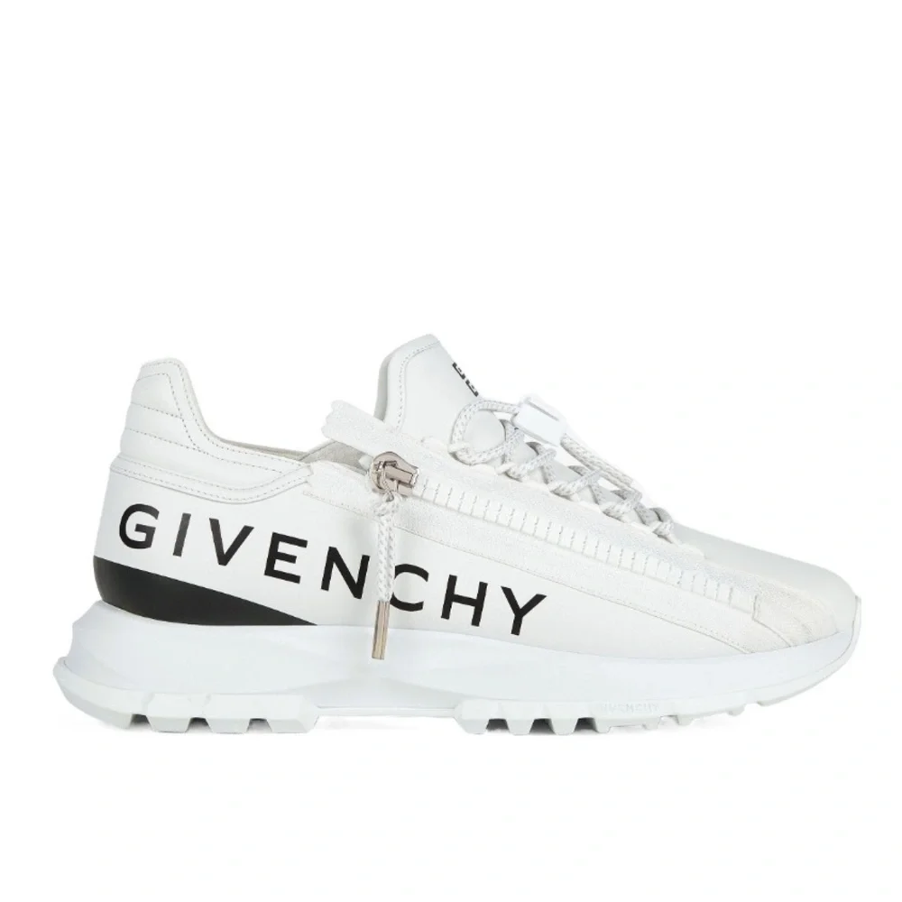 Givenchy Spectre Runner Sneakers In Leather With Zip White Sz 41